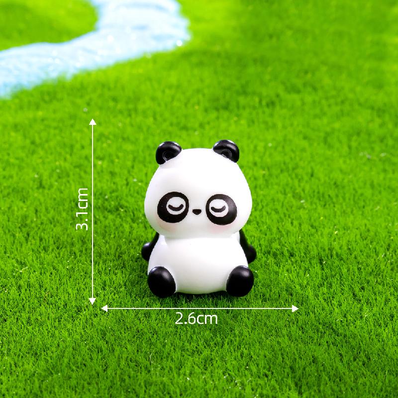 Tiểu cảnh gấu panda mini trang trí xe và bàn làm việc (TZC-664)