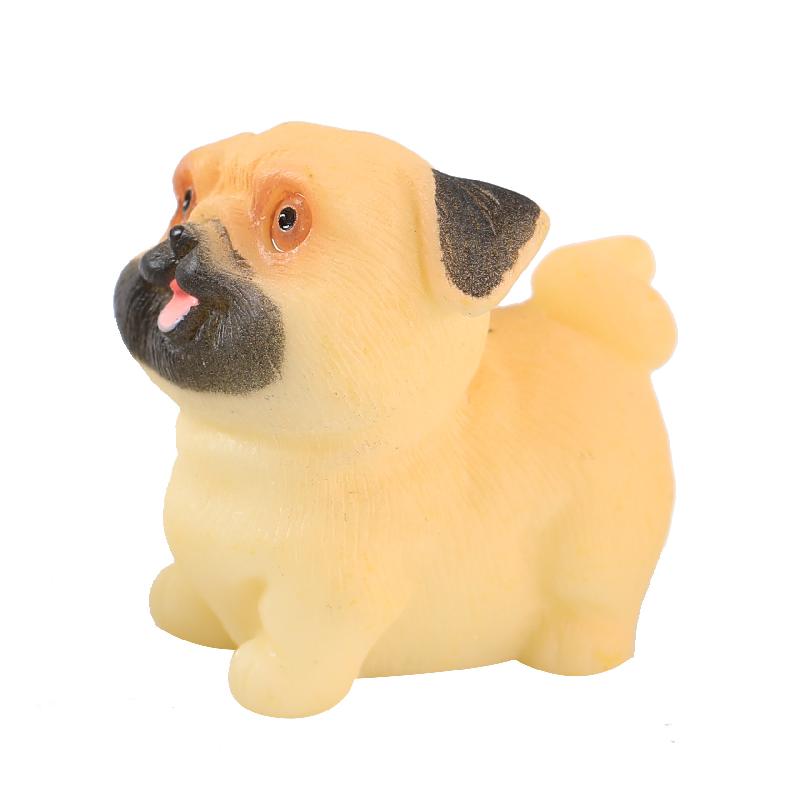 Tiểu cảnh chó Pug dễ thương mini trang trí chậu cây DIY (ZC-1277)