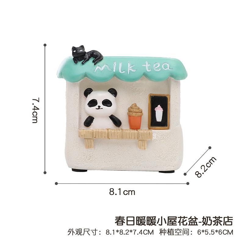 Chậu cây mọng nước resin trang trí sân vườn, chậu cây mini ban công, tiểu cảnh DIY (RG-27)