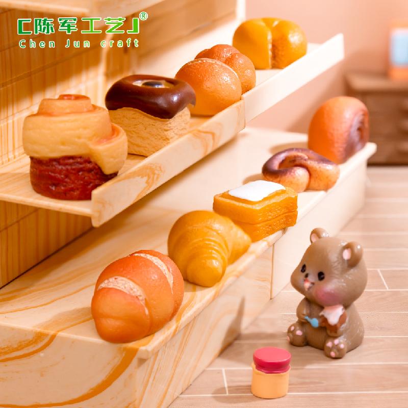 Tiểu cảnh bánh mì và bánh ngọt, trang trí DIY mini (TZC-281)