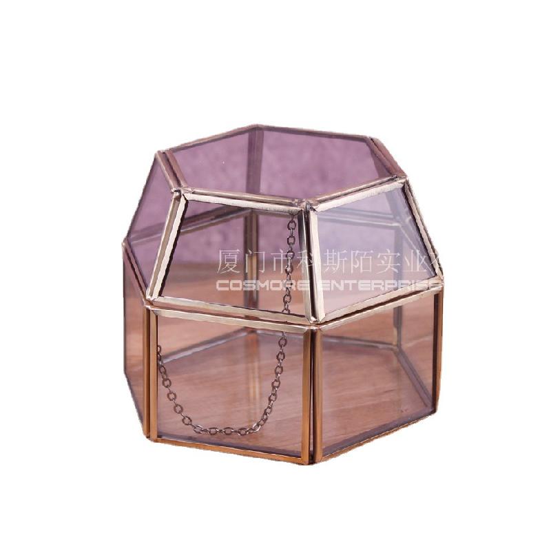Hộp kính trang sức 6 mặt cổ điển (DG-193)