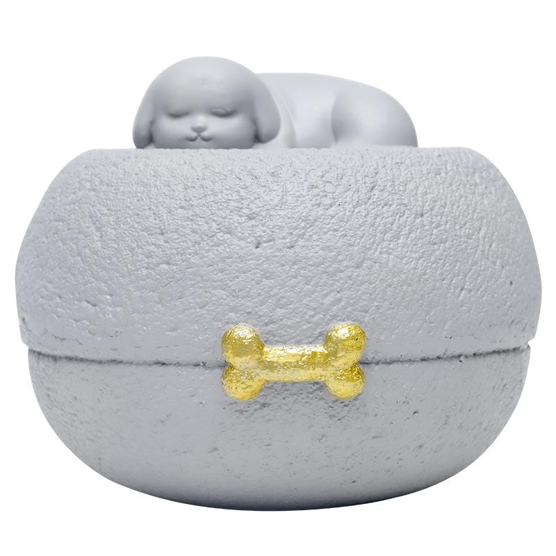 Hộp tro cốt thú cưng resin, hũ đựng tro cốt chó mèo, đồ tưởng niệm và tang lễ thú cưng (RG-52)
