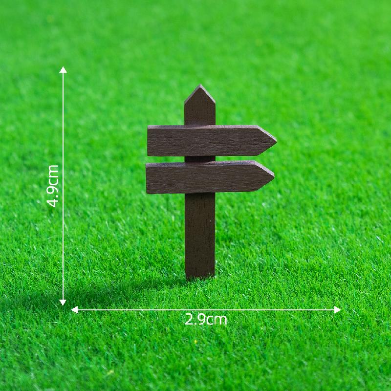 Tiểu cảnh bảng chỉ đường, hàng rào gỗ trang trí cây cảnh (ZC-182)