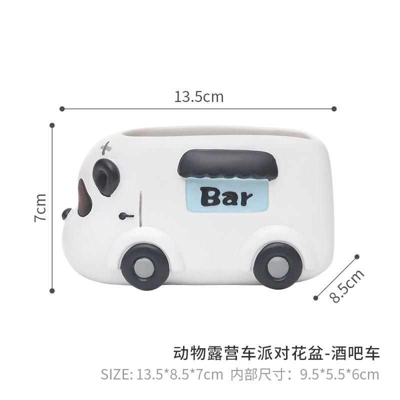 Chậu cây mọng nước hình động vật resin, chậu mini trang trí văn phòng, nhà và ban công (RG-76)