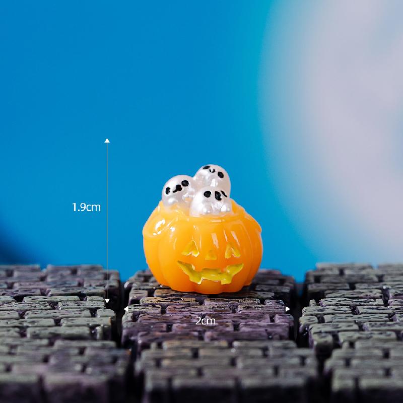 Tiểu cảnh Halloween quả cầu ma, bí ngô không mặt (TZC-128)