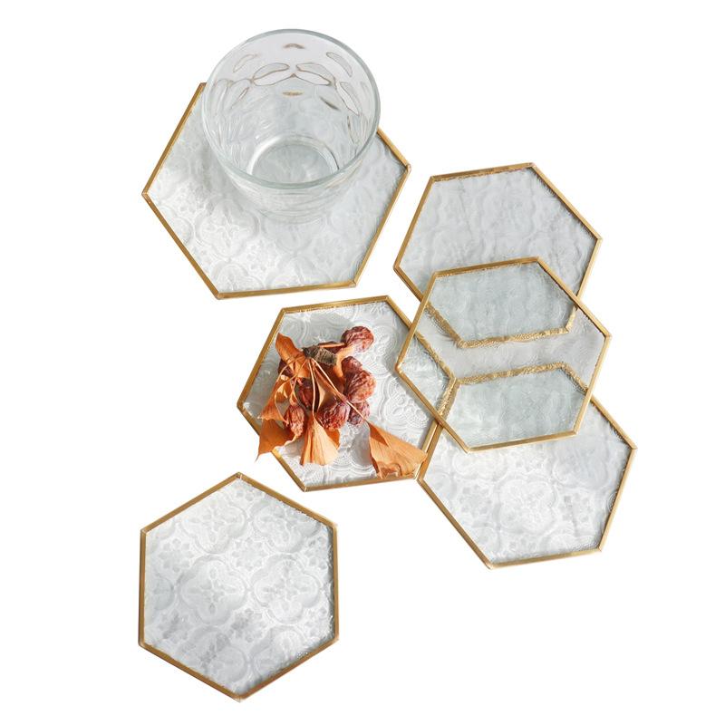 Đế ly kính viền vàng Bắc Âu (DG-82)