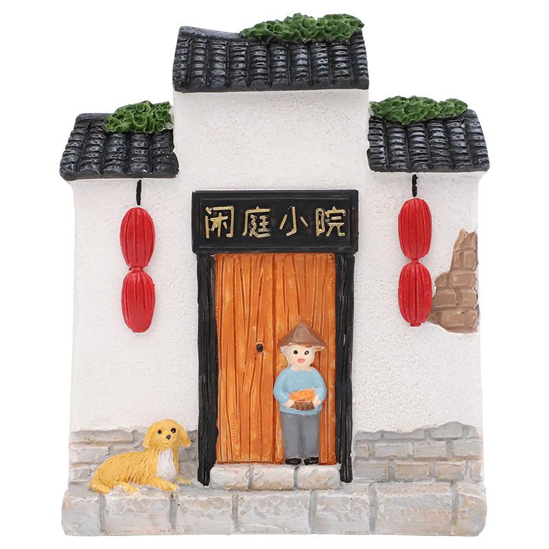 Chậu cây mọng nước resin phong cách kiến trúc Huệ Châu, chậu mini trang trí sân vườn và ban công (RG-150)