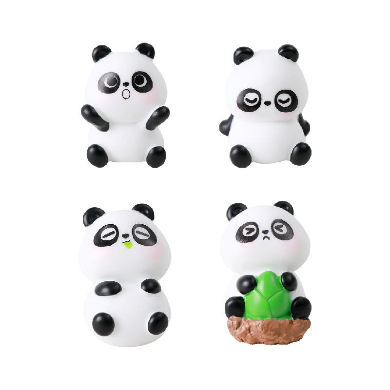 Tiểu cảnh gấu panda mini trang trí xe và bàn làm việc (TZC-664)