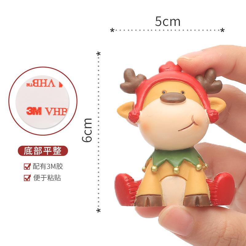 Đồ trang trí Giáng Sinh Zakka, phụ kiện bàn làm việc, xe hơi, nhà cửa và quà tặng (RG-246)