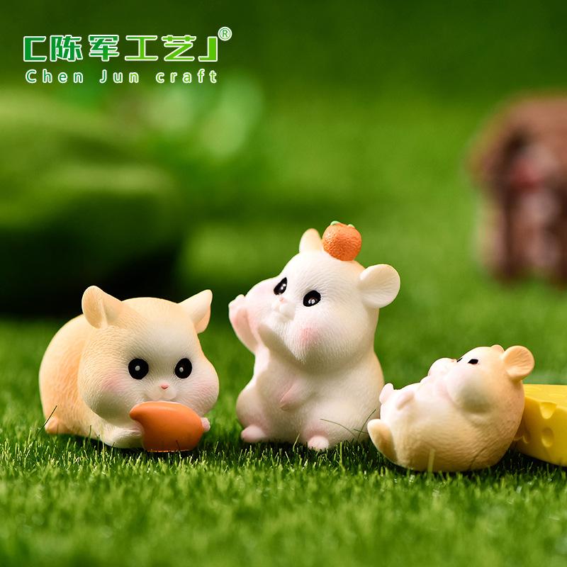 Chuột hamster dễ thương tiểu cảnh trang trí DIY (TZC-641)