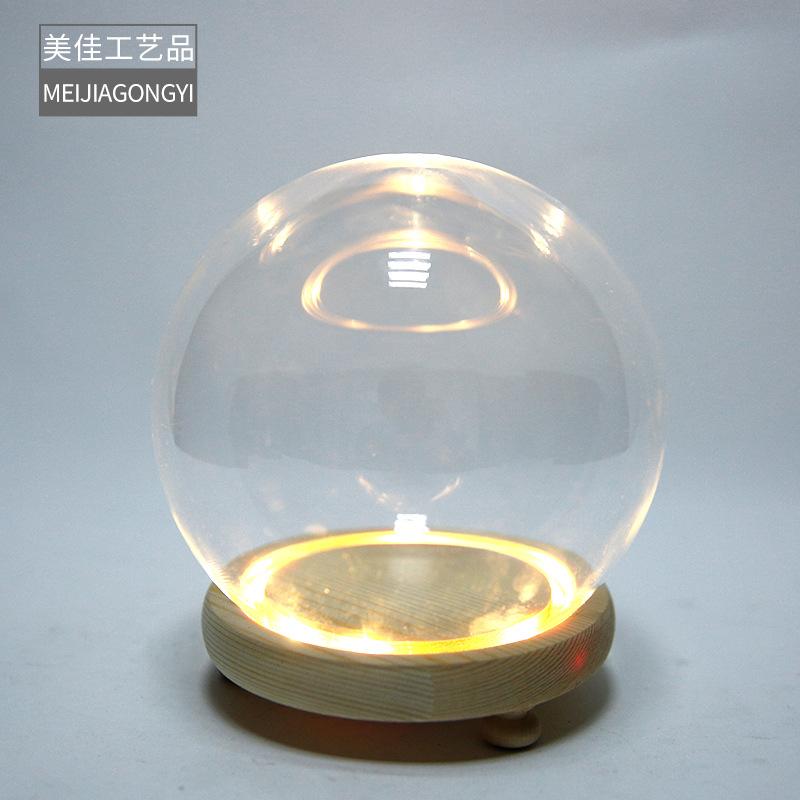 Cầu Thuỷ Tinh Hình Tròn Nhiều Kích Thước Và Đèn Led (MJA-2)