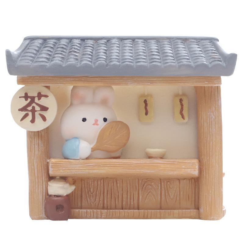 Chậu cây mọng nước hình thỏ resin, chậu mini trang trí bàn, ban công, tiểu cảnh DIY (RG-47)