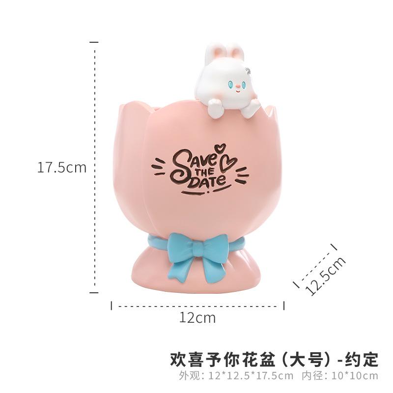 Chậu cây resin trang trí sân vườn, chậu cây mini cho văn phòng, nhà và tiểu cảnh (RG-233)