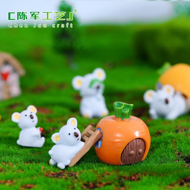 Gấu túi koala resin tiểu cảnh trang trí sáng tạo DIY (TZC-686)