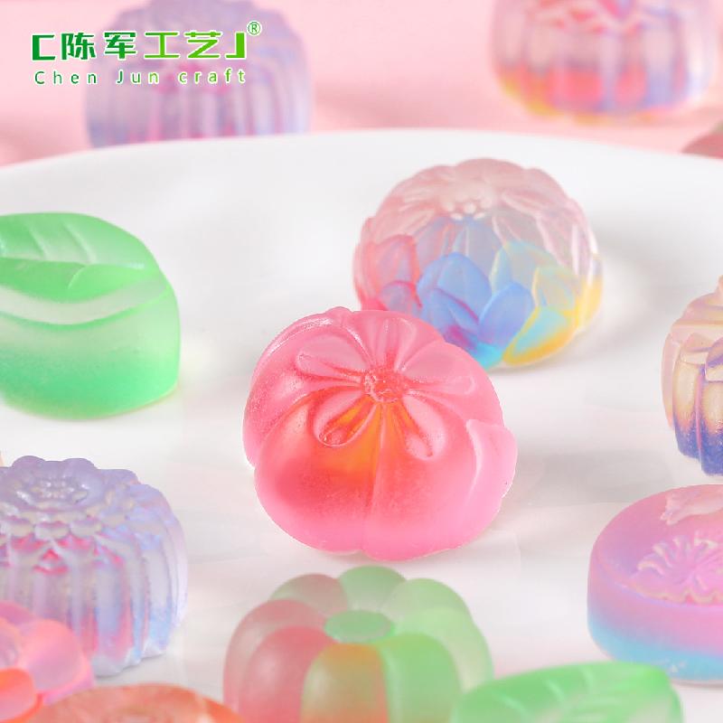 Tiểu cảnh trung thu trang trí tủ lạnh bằng mooncake resin (TZC-660)