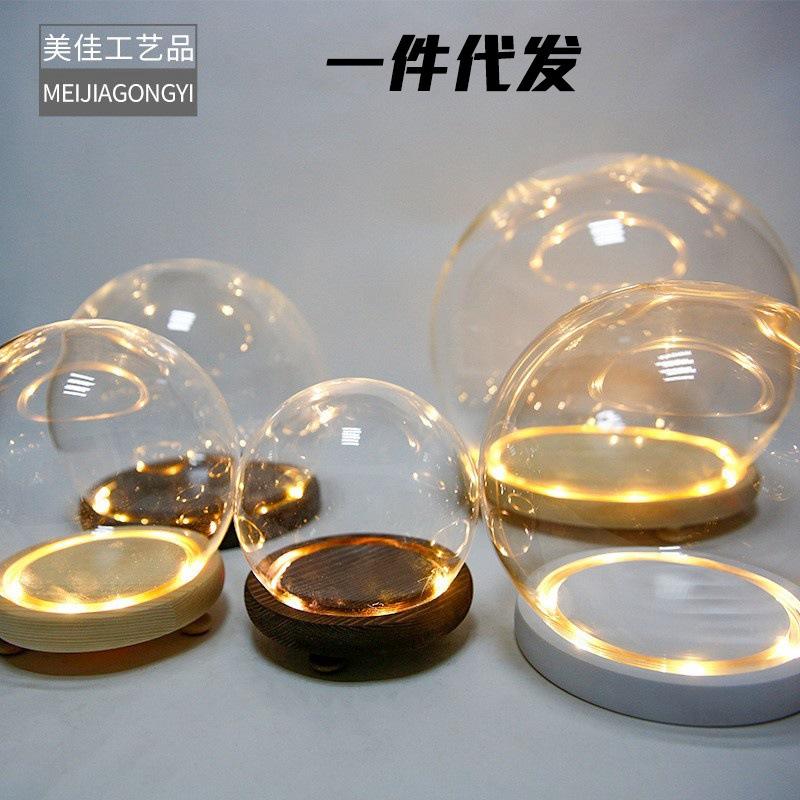 Cầu Thuỷ Tinh Hình Tròn Nhiều Kích Thước Và Đèn Led (MJA-2)