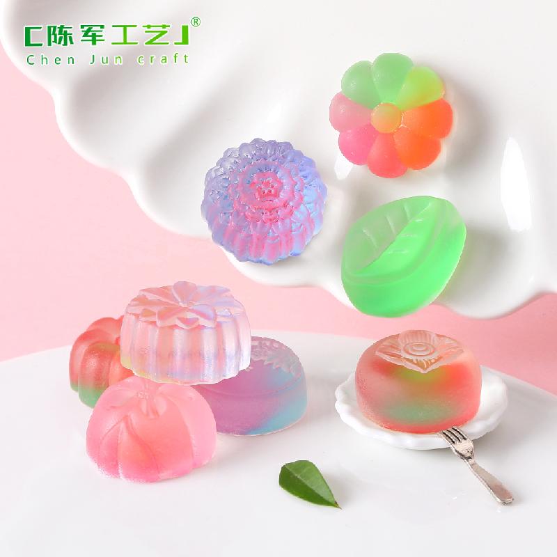 Tiểu cảnh trung thu trang trí tủ lạnh bằng mooncake resin (TZC-660)