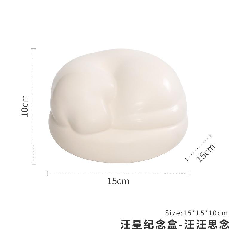 Hũ đựng tro cốt thú cưng bằng gốm, hũ tưởng niệm chó mèo, đồ tang lễ thú cưng (RG-2)