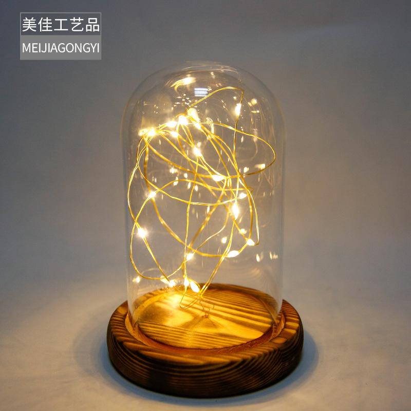 Chụp Thuỷ Tinh Hình Trụ Và Đèn Led (MJA-7)