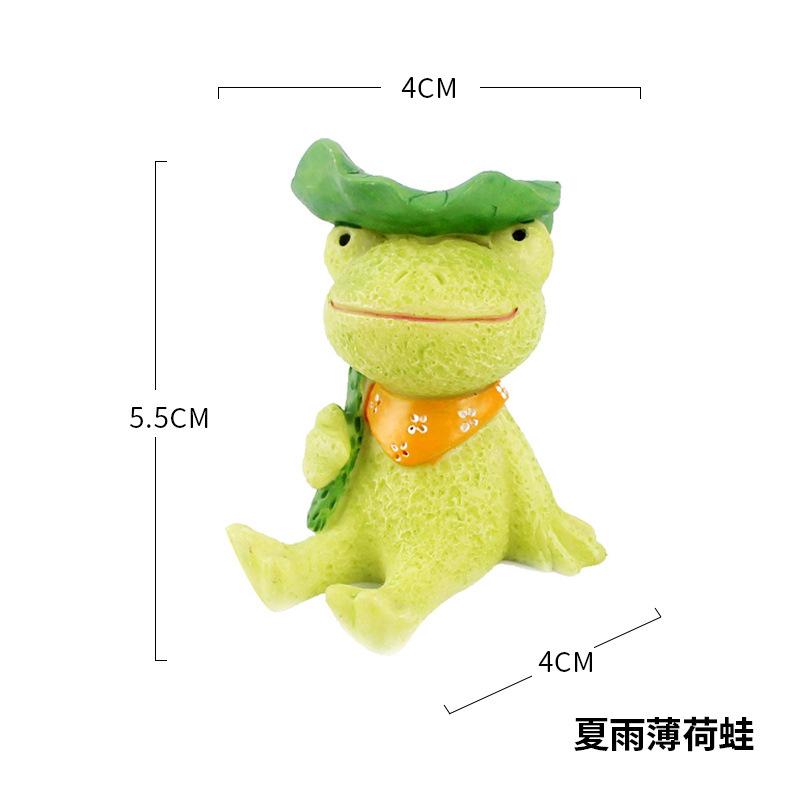 Tượng động vật hoạt hình resin phong cách Zakka, đồ trang trí bánh kem, phụ kiện xe hơi (RG-60)