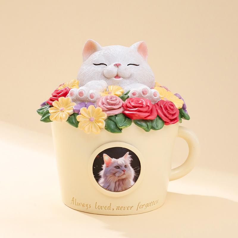 Hũ đựng tro cốt thú cưng resin, hộp tưởng niệm chó mèo, đồ tang lễ và hỏa táng thú cưng (RG-120)