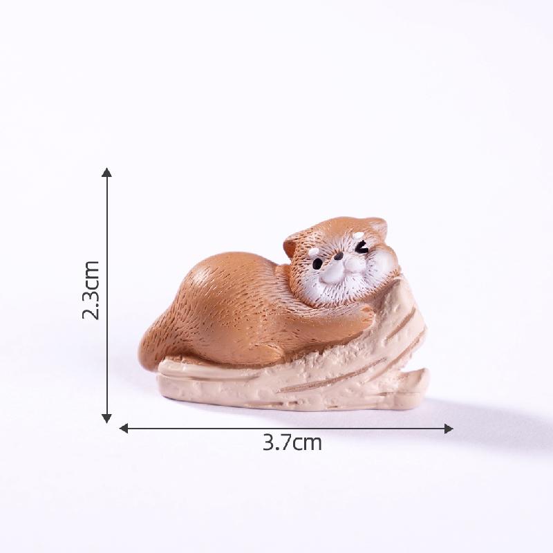Rái cá dễ thương – Mô hình rái cá mini, trang trí bàn làm việc, xe hơi (M-1377)