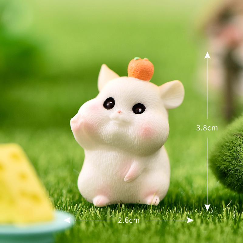 Chuột hamster dễ thương tiểu cảnh trang trí DIY (TZC-641)