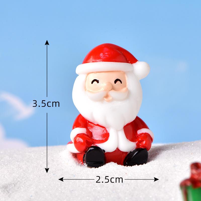 Tiểu cảnh gậy Giáng Sinh, người tuyết và ông già Noel mini (TZC-334)