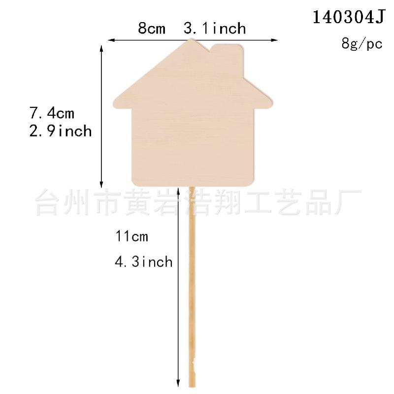 Bảng ghi chú mini gỗ trang trí hoa tiểu cảnh (TBS-21)