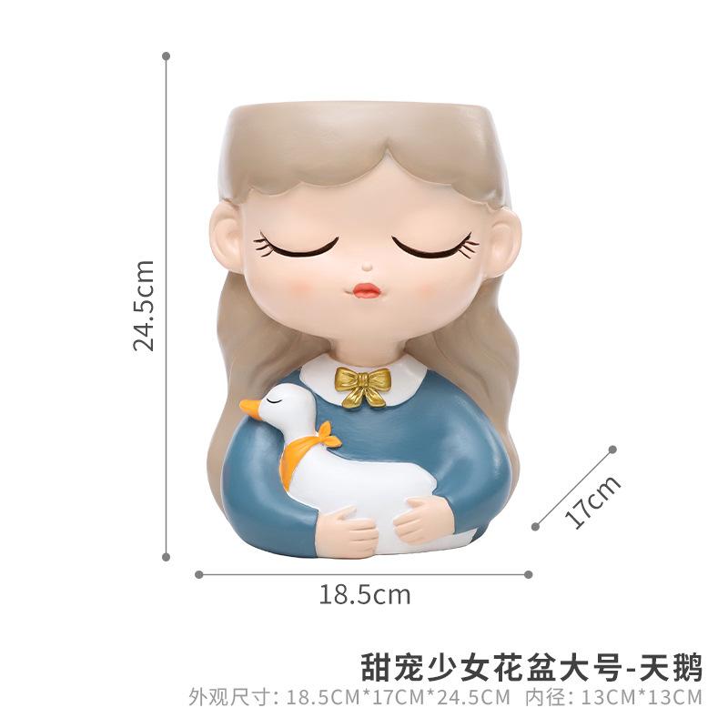 Chậu cây hình thổ lâu Nam Tĩnh resin, đồ thủ công văn hóa, chậu mọng nước và tiểu cảnh (RG-171)