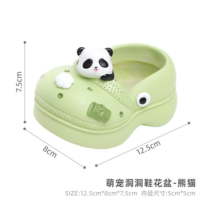 Chậu cây hình dép Crocs resin, chậu mọng nước mini, chậu để bàn trang trí vườn (RG-72)