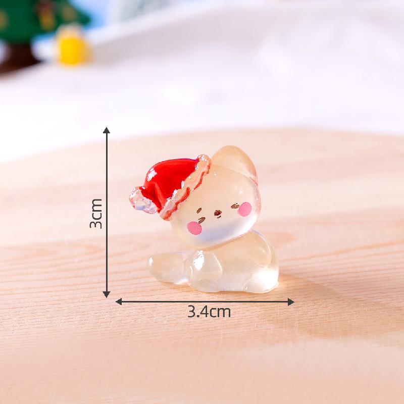 Mèo Noel phát sáng DIY trang trí bàn và xe dễ thương (TZC-770)