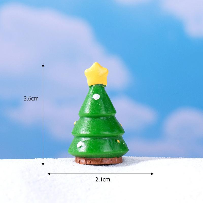 Tiểu cảnh Noel, ông già Noel và người tuyết, trang trí mini (TZC-227)