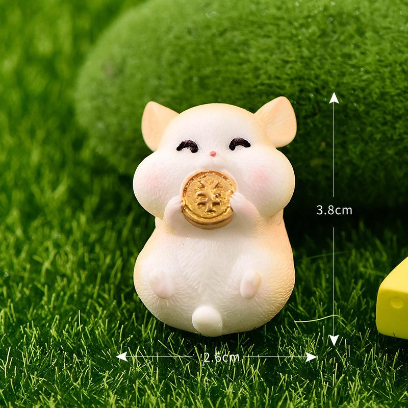 Chuột hamster dễ thương tiểu cảnh trang trí DIY (TZC-641)