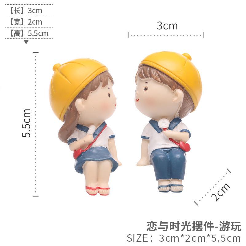 Tượng tiểu cảnh cây mọng nước resin, đồ trang trí bàn, xe hơi, cặp đôi và quà tặng (RG-250)