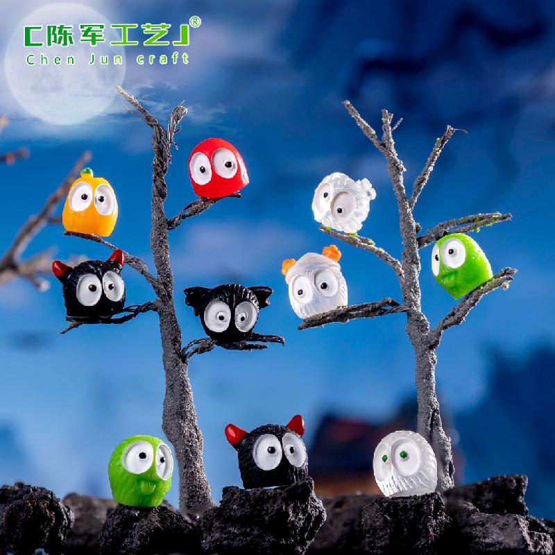 Tiểu cảnh Halloween đen phát sáng, trang trí tiểu cảnh (TZC-147)