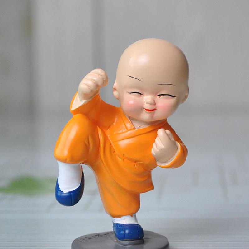 Tượng hòa thượng Kung Fu mini trang trí xe sáng tạo (TBS-36)