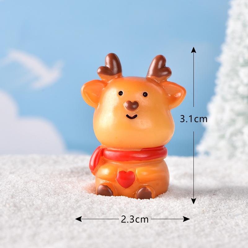 Tiểu cảnh gậy Giáng Sinh, người tuyết và ông già Noel mini (TZC-334)