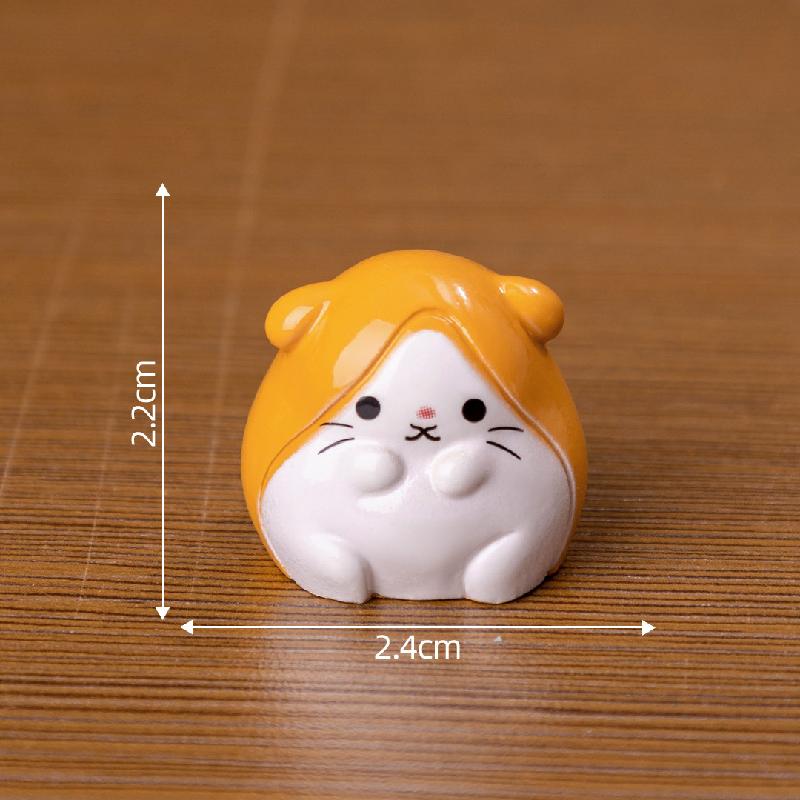 Tiểu cảnh chuột hamster tròn, phụ kiện nhà búp bê mini (TZC-273)