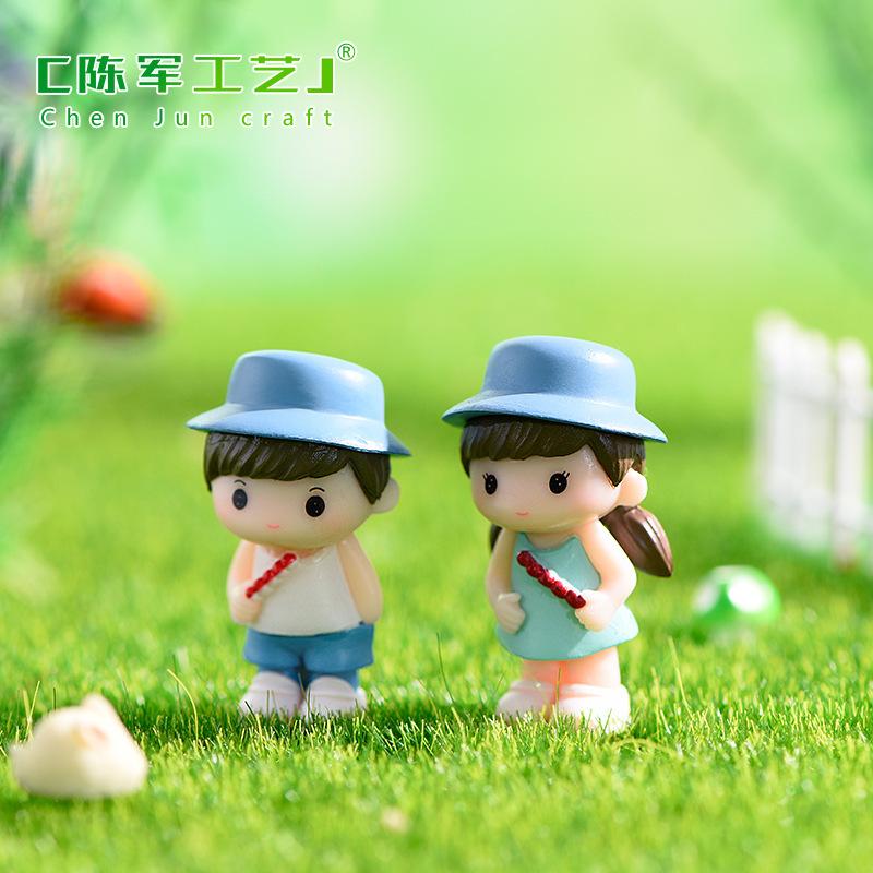 Cặp đôi kẹo hồ lô – Mô hình trang trí đáng yêu, phù hợp với tiểu cảnh, bánh kem (M-1370)