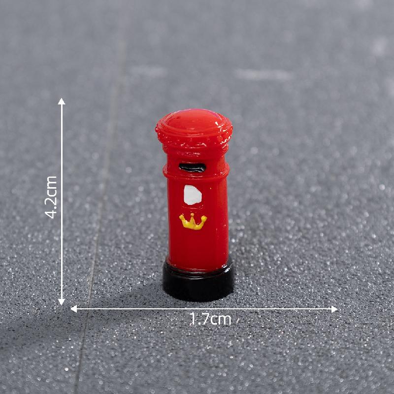 Tiểu cảnh cột đèn, thùng rác, trang trí đường phố mini (ZC-92)
