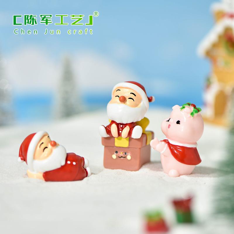 Tiểu cảnh Noel: người tuyết và táo bình an mini DIY (TZC-1050)