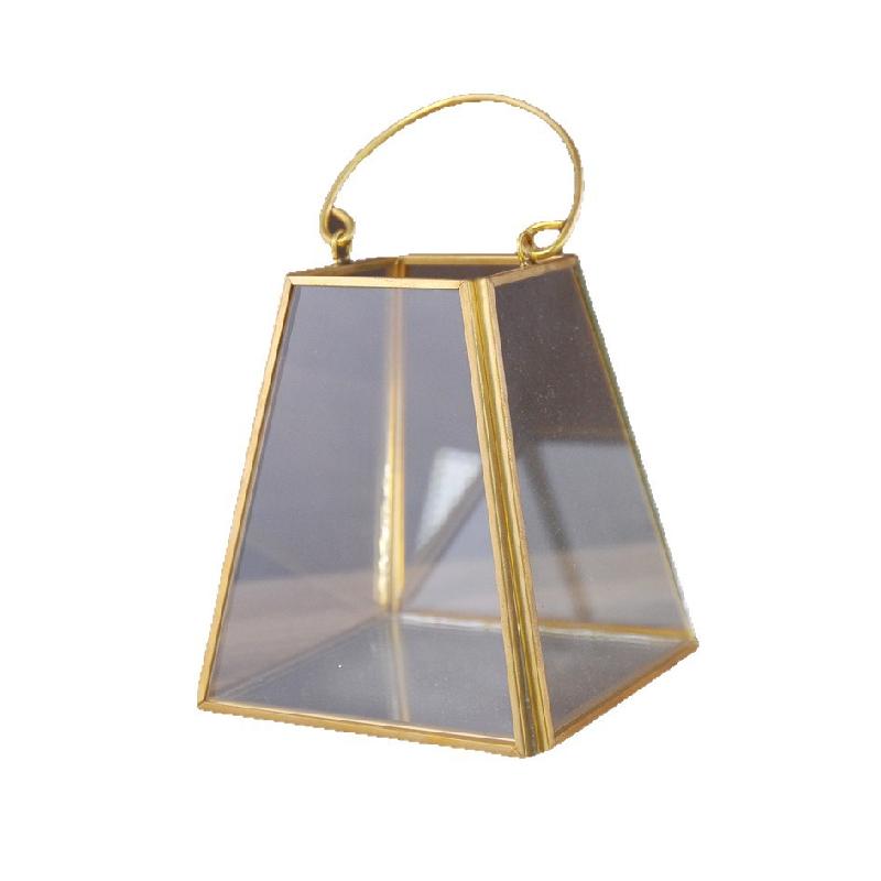 Đèn lồng kính mini hình thang trang trí (DG-115)