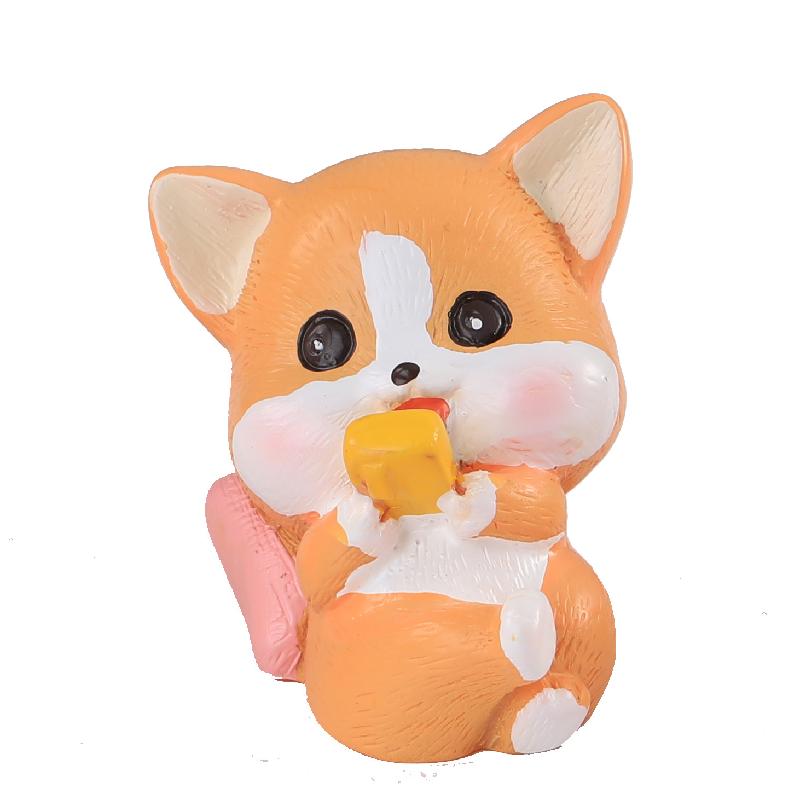 Tiểu cảnh chó Corgi đáng yêu resin trang trí chậu cây (TZC-668)