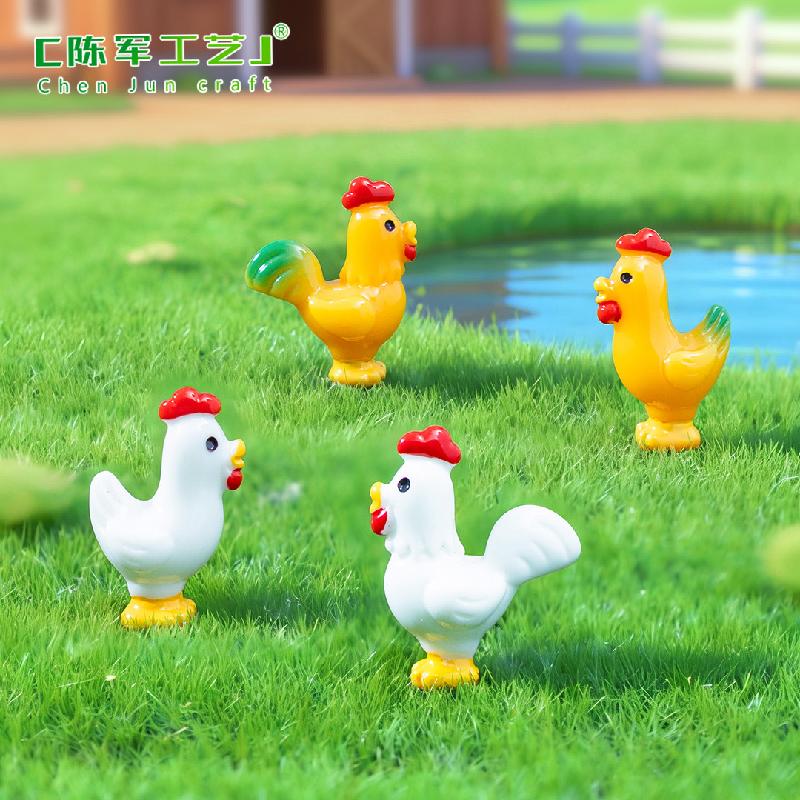 Gà con ngơ ngác mini trang trí sân vườn (PK-736)