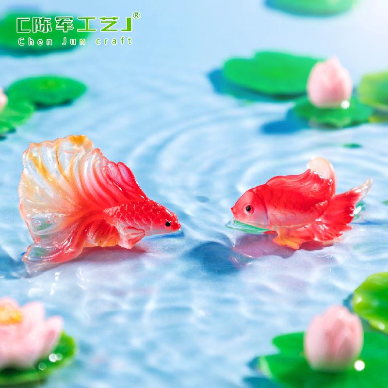 Cá vàng & cá Koi mini – Mô hình cá cảnh trang trí bể cá, bàn làm việc (M-1364)
