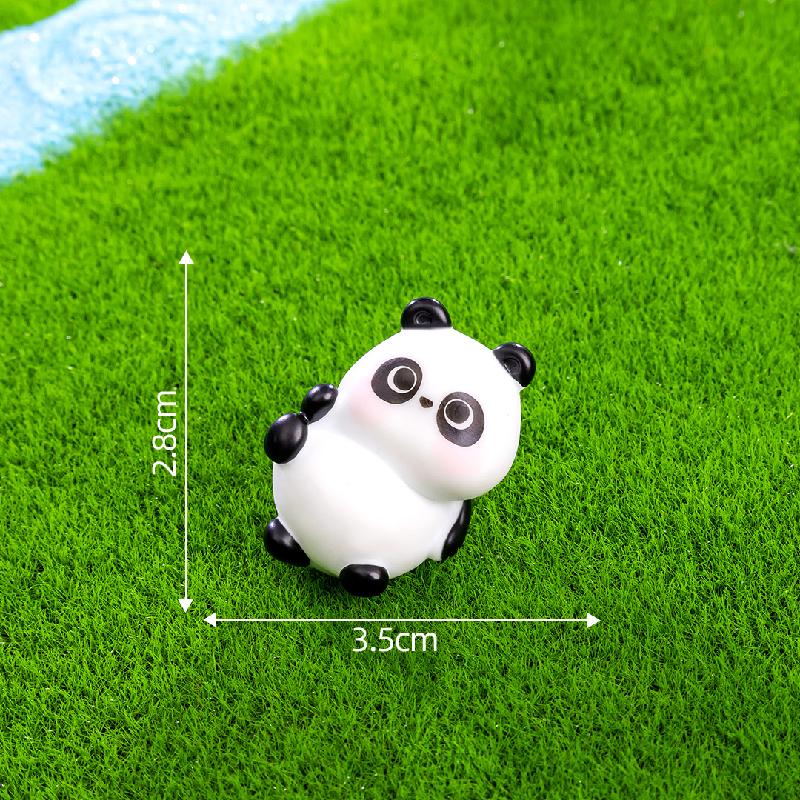 Tiểu cảnh gấu panda mini trang trí xe và bàn làm việc (TZC-664)