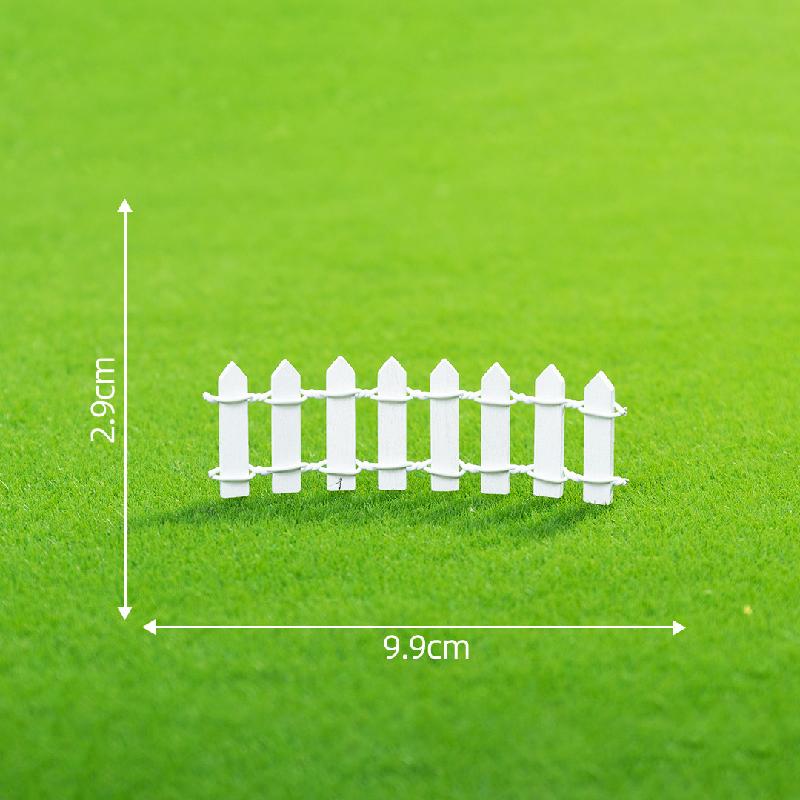 Hàng rào gỗ trắng mini, phụ kiện trang trí DIY tiểu cảnh (ZC-19)