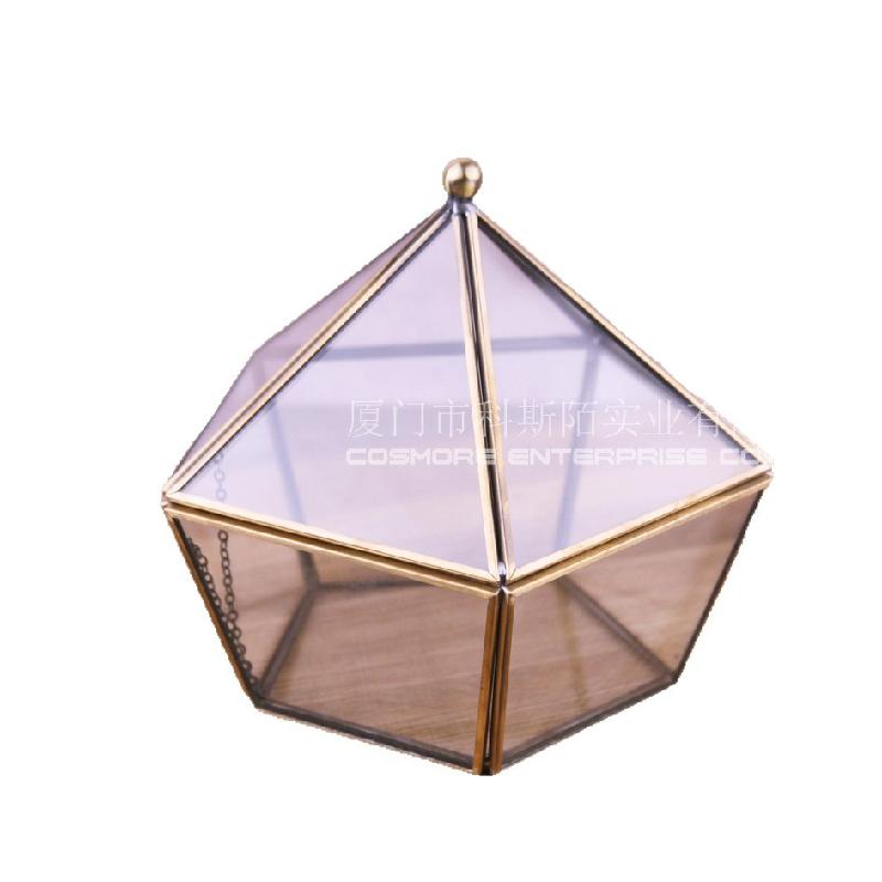 Nhà kính vàng đa giác, hộp hoa hồng bất tử (DG-157)