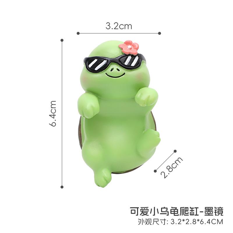 Móc trang trí rùa nhỏ resin, phụ kiện tiểu cảnh hồ cá, chậu cây và trang trí sân vườn (RG-105)